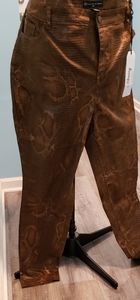 Snake print jeans/pants